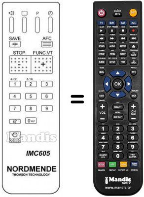 Telecomando equivalente IMC 605 Telecomando equivalente IMC 605
