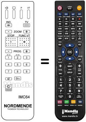 Telecomando equivalente IMC 64 Telecomando equivalente IMC 64