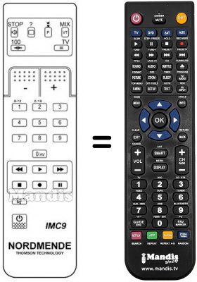 Telecomando equivalente IMC 9 Telecomando equivalente IMC 9
