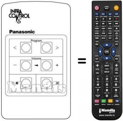 Telecomando equivalente INFRA CONTROL 6