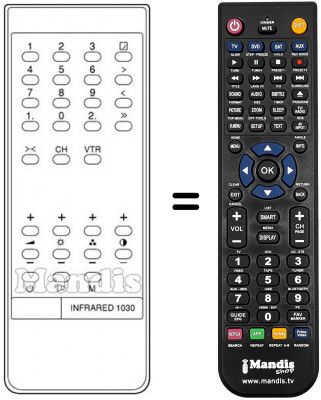 Telecomando equivalente INFRARED 1030