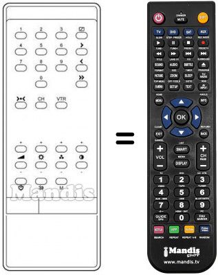 Telecomando equivalente INFRARED 1060