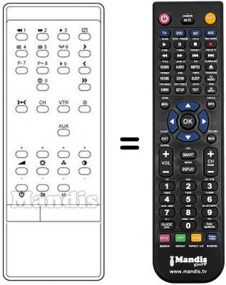 Telecomando equivalente INFRARED 1060HV