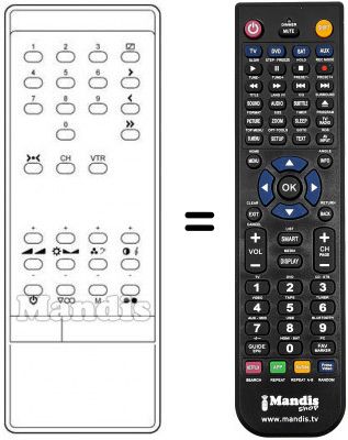 Telecomando equivalente INFRARED 1060S