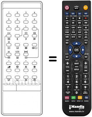 Telecomando equivalente INFRARED 2031M