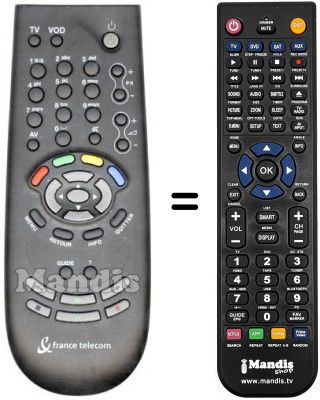 Telecomando equivalente Thomson IP 921 Telecomando equivalente Thomson IP 921