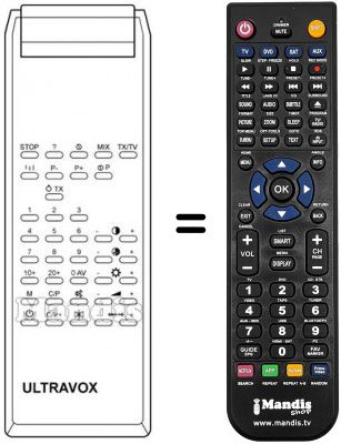 Telecomando equivalente IR 6000 MONO