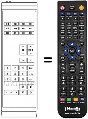 Telecomando equivalente IRM 1