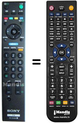 Telecomando equivalente Sony KDL-26 P3000 E