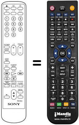 Telecomando equivalente Sony KV-V 1430 P