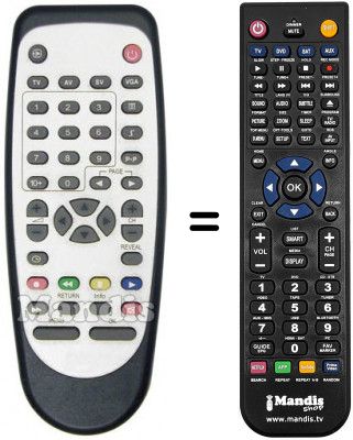 Telecomando equivalente GOLD T 151