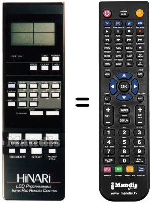 Telecomando equivalente LCD PROGRAMMABLE