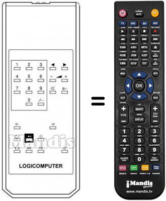 Telecomando equivalente LOGICOMPUTER Telecomando equivalente LOGICOMPUTER