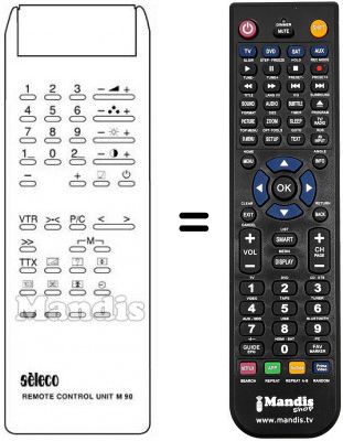 Telecomando equivalente M 90