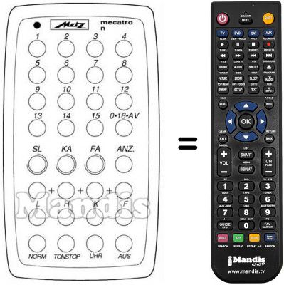 Telecomando equivalente MECATRON 6812