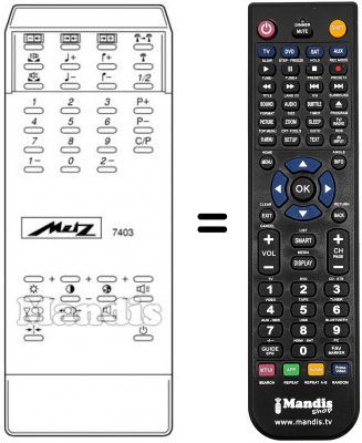 Telecomando equivalente MECATRON 7403