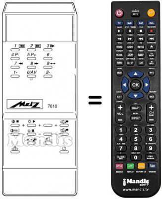 Telecomando equivalente MECATRON 7610