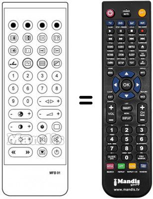 Telecomando equivalente MFB-01