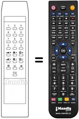 Telecomando equivalente Daewoo DCS 1434 Telecomando equivalente Daewoo DCS 1434