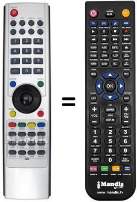 Telecomando equivalente NordMende N 4202 PB Telecomando equivalente NordMende N 4202 PB
