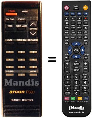 Telecomando equivalente P 600
