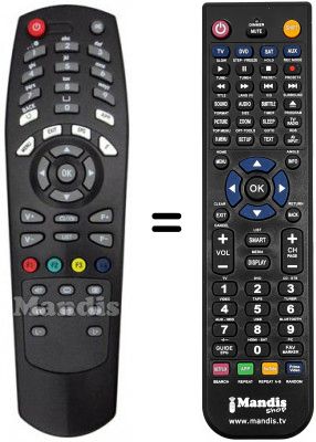 Telecomando equivalente DICRA DT 071 MHP