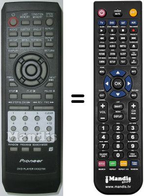 Telecomando equivalente VXX 2700