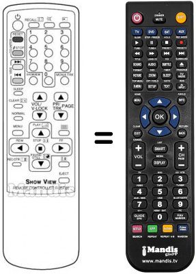 Telecomando equivalente Daewoo 21F1T2 Telecomando equivalente Daewoo 21F1T2