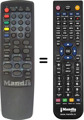 Telecomando equivalente Daewoo DVS 20 FBT