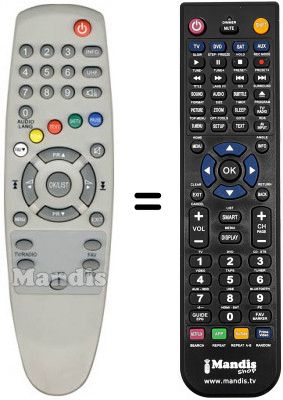 Telecomando equivalente Zodiac DZR 1300 DTT