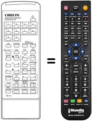 Telecomando equivalente RC-13