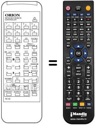 Telecomando equivalente 076G043060