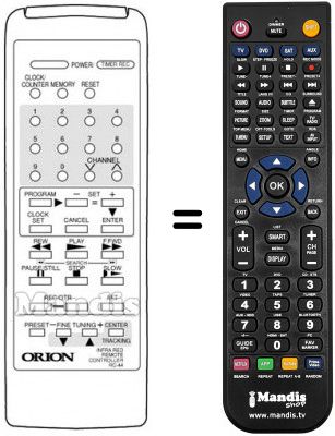 Telecomando equivalente RC-44