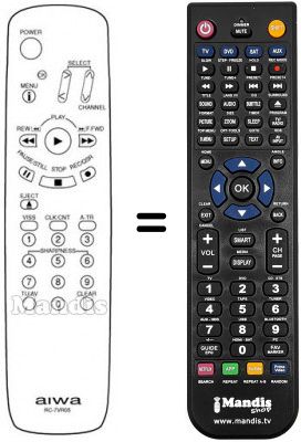 Telecomando equivalente RC-7VR05