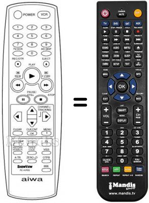 Telecomando equivalente Aiwa HV-FX8200