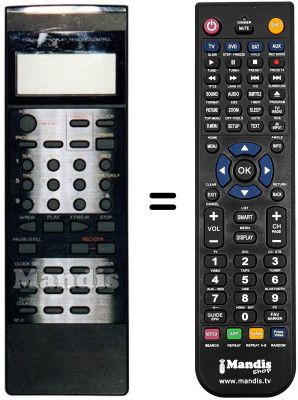 Telecomando equivalente Orion VH 2491 HS