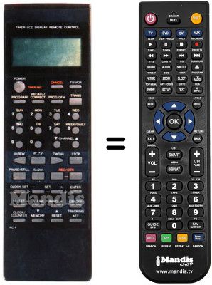 Telecomando equivalente RC-F