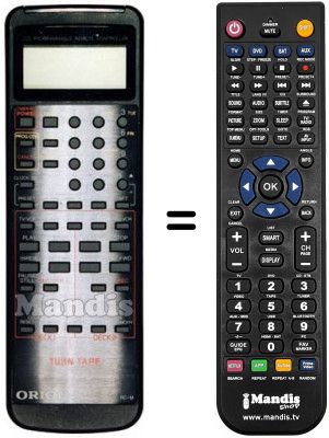 Telecomando equivalente Orion TWIN TAPE TT-112