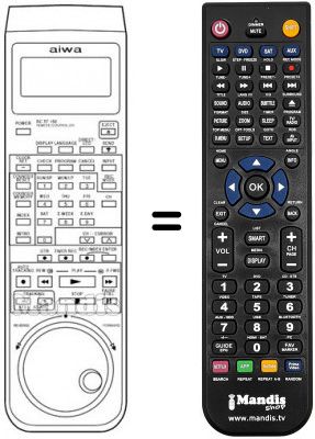 Telecomando equivalente Aiwa HV-F150
