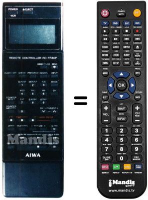 Telecomando equivalente RC-TF80P