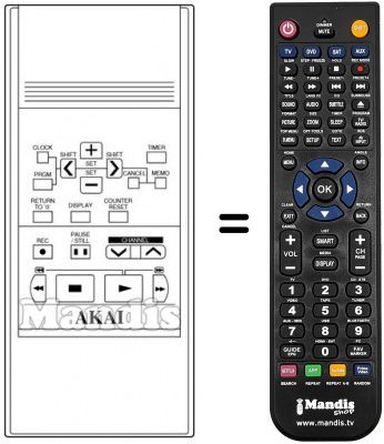 Telecomando equivalente RC-V240B