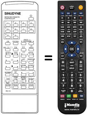 Telecomando equivalente RC 13