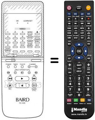 Telecomando equivalente RC 143 N