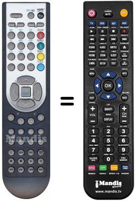 Telecomando equivalente Thorn F 1603 LVD Telecomando equivalente Thorn F 1603 LVD