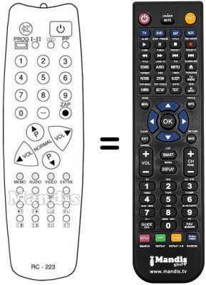 Telecomando equivalente RC 223