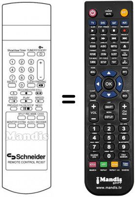 Telecomando equivalente RC 307