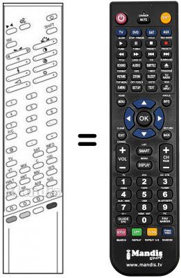 Telecomando equivalente RC 348