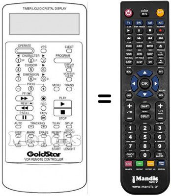 Telecomando equivalente RC 400 P