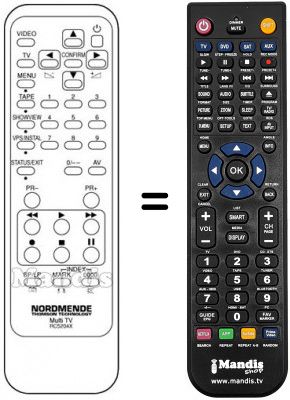 Telecomando equivalente RC 5204 X Telecomando equivalente RC 5204 X