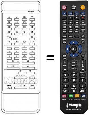 Telecomando equivalente RC 659